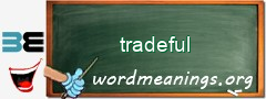 WordMeaning blackboard for tradeful